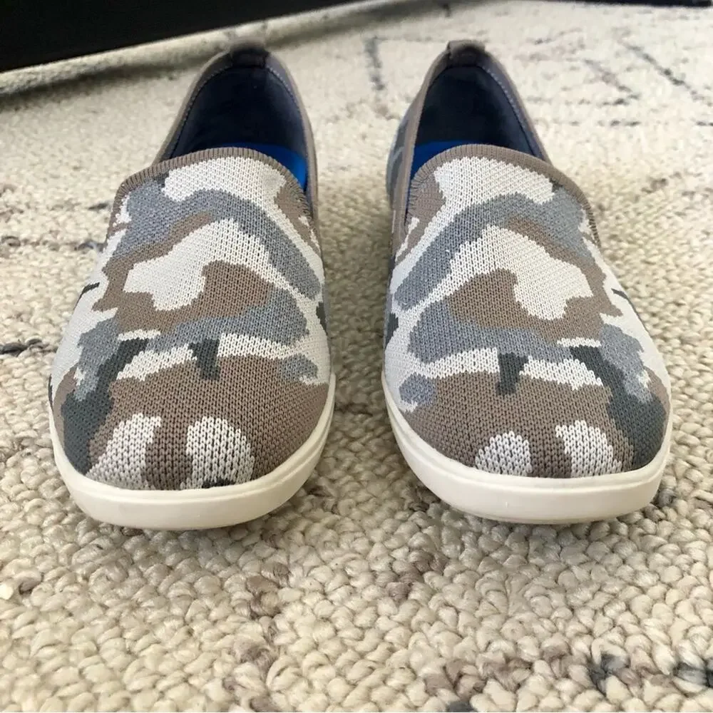 Me Too Recycled Upper Slip-Ons Eden Camo Print Size 6 Wide Summer Mesh - Picture 3 of 7